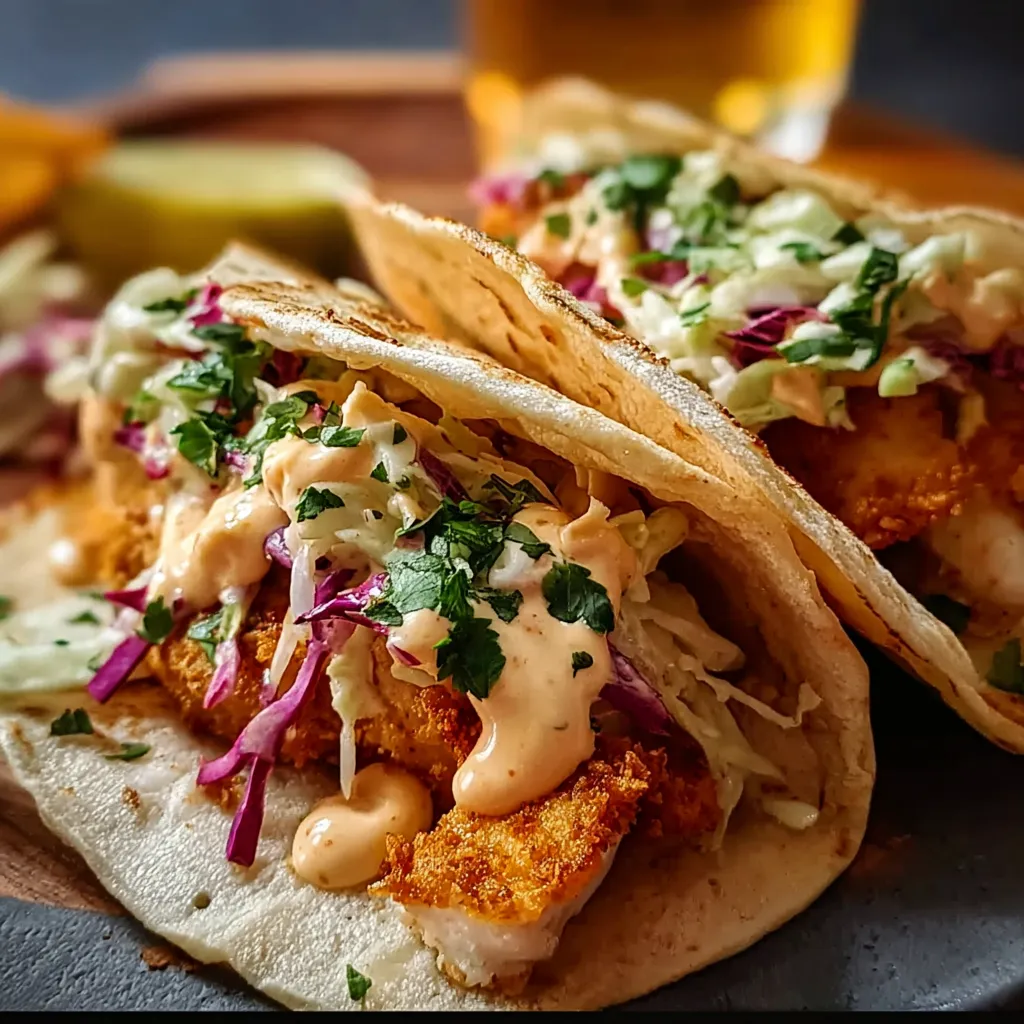 Crispy Fish Tacos with Coleslaw and Chipotle Mayo: Fresh, Crunchy, Street-Style Perfection - tertiary view